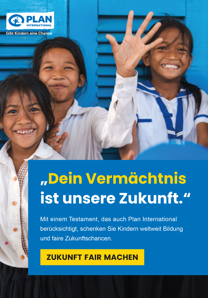 Flyer „Dein Vermächtnis ist unsere Zukunft.“
